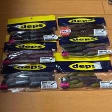 Deps Cover Scat 3 5 pouces leurre noir rouge flocons set 6 Rob Worm Sakura bleu