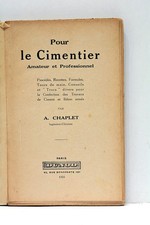 Chaplet pour cimentier - pour, le