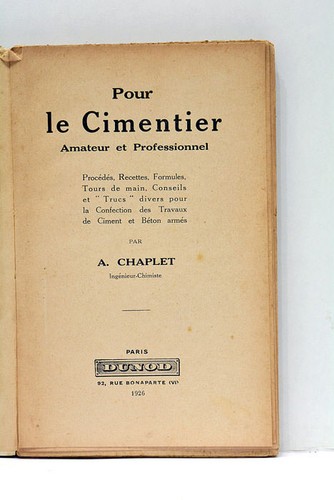 Chaplet pour cimentier - chaplet,