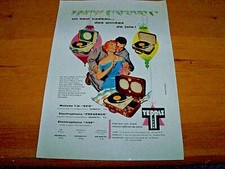 PUBLICITE ORIGINALE de 1957 TEPPAZ ELECTROPHONE ASSURANCE JOIE ! FRENCH AD PUB