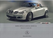Catalogue Brochure Mercedes SLK Edition 10 R171 12/2006 Suisse en français