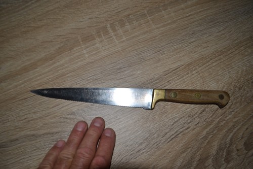 Long couteau ancien dents - ancien,