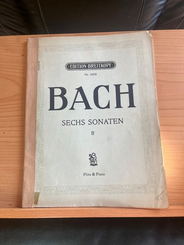 Bach six sonates - flute, et