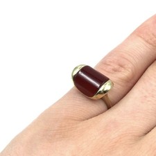 Bague unique en or jaune 14