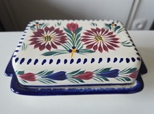 Beurrier en faïence de