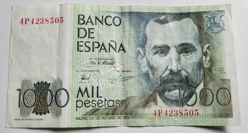 Espagne 1000 pesetas - :,