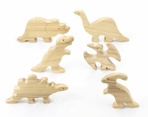 Wooden dinosaur cutouts - wooden,