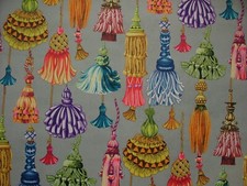 Versailles Gris Doux Ameublement Velours Tissu Rideau Tapisserie Coussin Usage