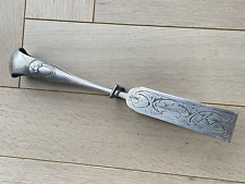 Ancienne Grande Pince à Asperges en Métal Argenté