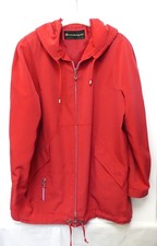 Parka CLAUDE HAVREY, ample, rouge, Taille 42