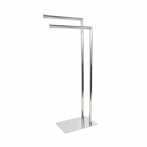 Porte serviette sur pied poli - pied,