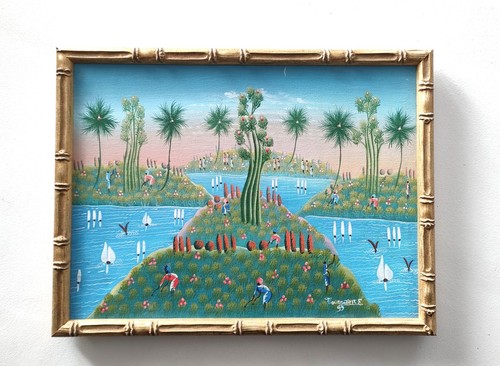 Art naïf haïtien scène - naïf,