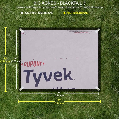 Tyvek footprint for the - footprint,