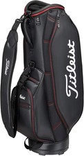 TITLEIST Golf Homme Cart Caddy Bag ASPIRE 9 x 47 pouces 2,8 kg Noir Rouge TB2...