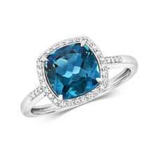 Bague Or Blanc 9 k/carat et