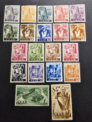Timbre france colonie sarre - colonie,