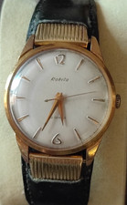 Montre Raketa  plaqué or 20 microns  mouvt Baltika 21 jewels fonctionne 