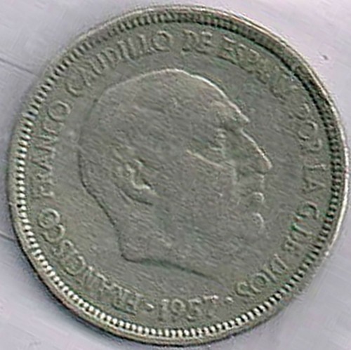 Espagne 5 pesetas franco - ,