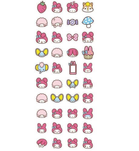 Sanrio melody stickers 3 - melody,