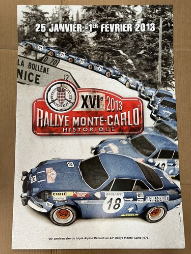 Affiche ancienne xvie rallye - ancienne,