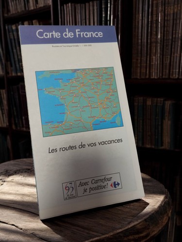 Carte routière ancienne