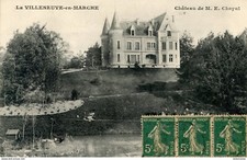 S12083 cpa 23 La Villeneuve en Marche - Château de M.E Chapal