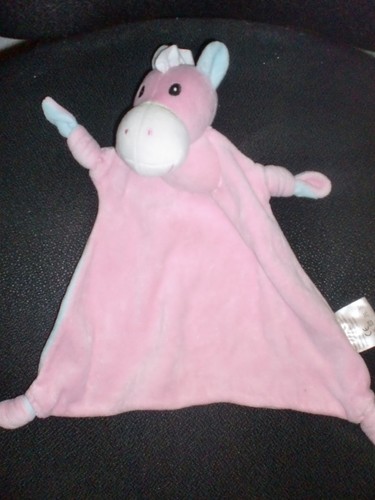Doudou plat cheval - , rose