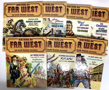 BD HISTOIRE du FAR-WEST 2 à 7 Larousse histoire cow-boys indiens