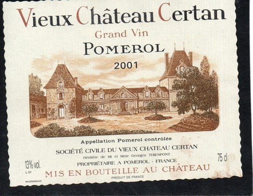 Pomerol etiquette vieux - pomerol,