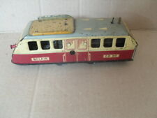 Ancien jouet métal tôle locomotive vintage eclair cr 90 à clé ( manquante )