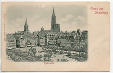 STRASBOURG - Alsace - Bas Rhin - CPA 67 Gruss souvenir carte Gaufrée relief 