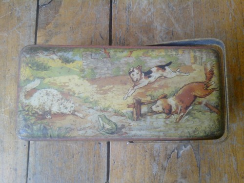 Ancienne boite tole panier - tole,panier, à