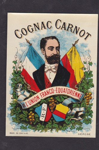 Ancienne étiquette glacée