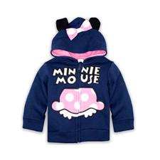 DISNEY BABY gilet pull veste sweat MINNIE 6 12 18 ou 23 mois marine  NEUF