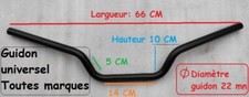 Guidon universel noir acier - universel,