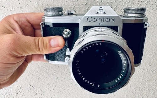 Contax caméra avec objectif - contax, f