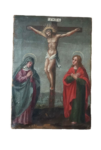 Tableau ancien huile - tableau, sur