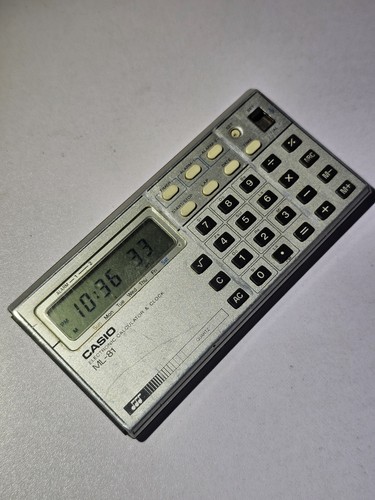 Electronic calculator clock - calculator,