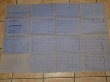 PLAN VINTAGE MODELE DE PLANEUR  VOL LIBRE LE SUPER PHALENE 