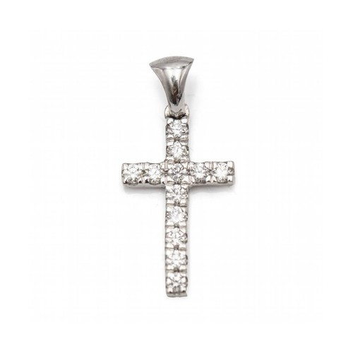 Pendentif croix diamant 55 - croix, 0,55