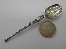 N°4 CUILLERE A ONCTION COURONNEMENT DU ROI GEORGES V ARGENT MASSIF LONDRES 1911