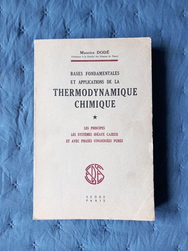 Maurice dode thermodynamique - dode,
