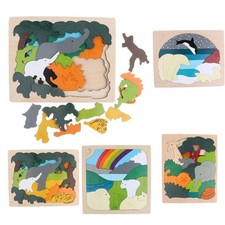 Puzzle animal en bois