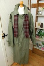 Trench coat homme vintage années 80 kaki taille M soutien gorge double boutonnage boucles bretelles