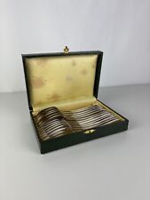 Ancienne Ménagère, Service à Couverts en Métal Argenté Poinçon B.B 849 12 Pièces