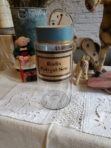 Ancien pot pharmacie - pot, verre