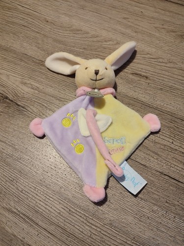 Doudou plat lapin super - plat,
