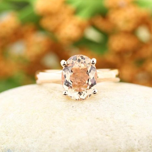 70ct ovale morganite simulé - ovale,