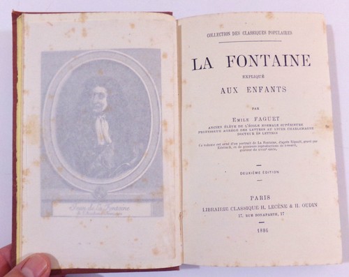 Emile faguet la fontaine - faguet,