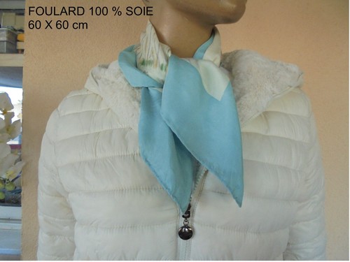 Foulard fin imprime - fin,
